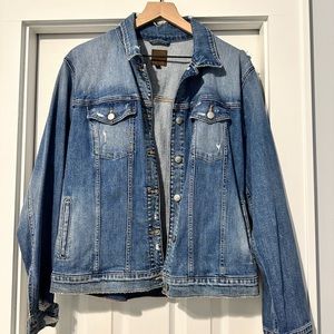 Joe's Jeans Women's Distressed Denim Jacket, Size Large